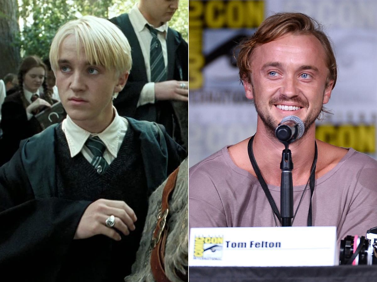 Tom Felton then and now (Images Via IMDb)